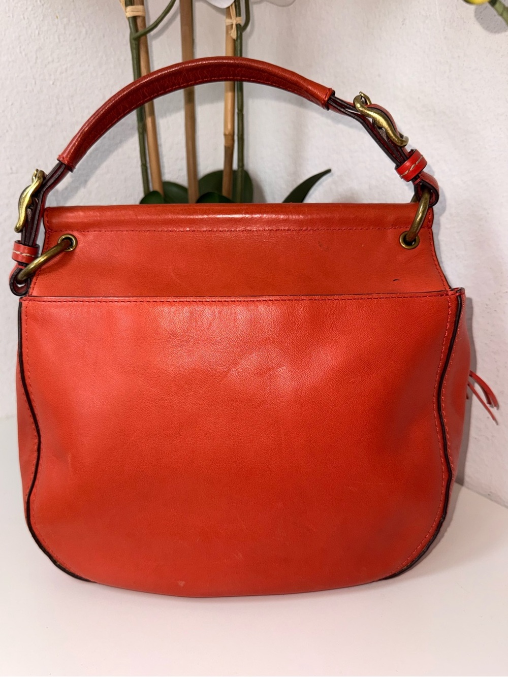 Coach 70th Anniversary Willis Legacy Bag Vermillion Red Orange 19132 - Picture 4 of 17